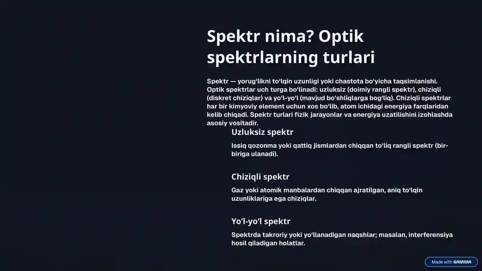 Atomning Chiziqli Spektrlari: Sirli Nurlarning Tilini O‘rganish 2