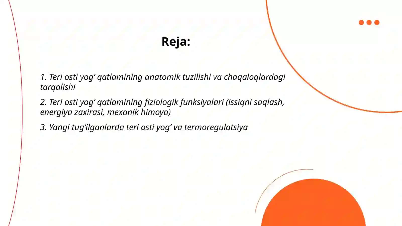 Teri osti yog‘ qatlamini xususiyatlari 2