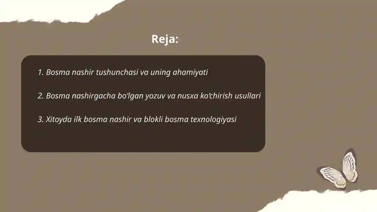 Insoniyatning hayotidagi ilk bosma nashir 2