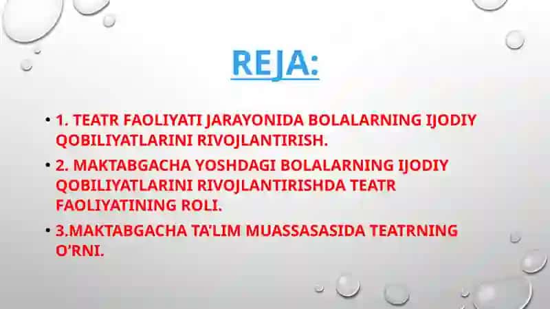 Teatr faoliyati 2
