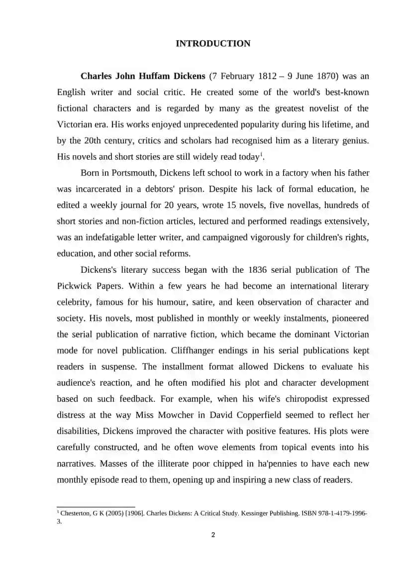Problems of childhood and education in Ch. Dickens' works 2