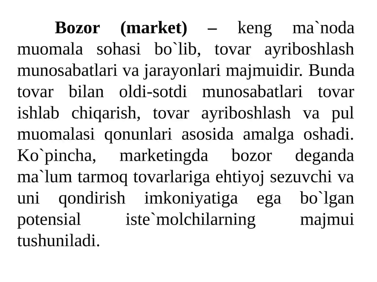 15-MАVZU: BОZORNI VА ISTЕ`MОLCHILАRNI O`RGАNISH 2