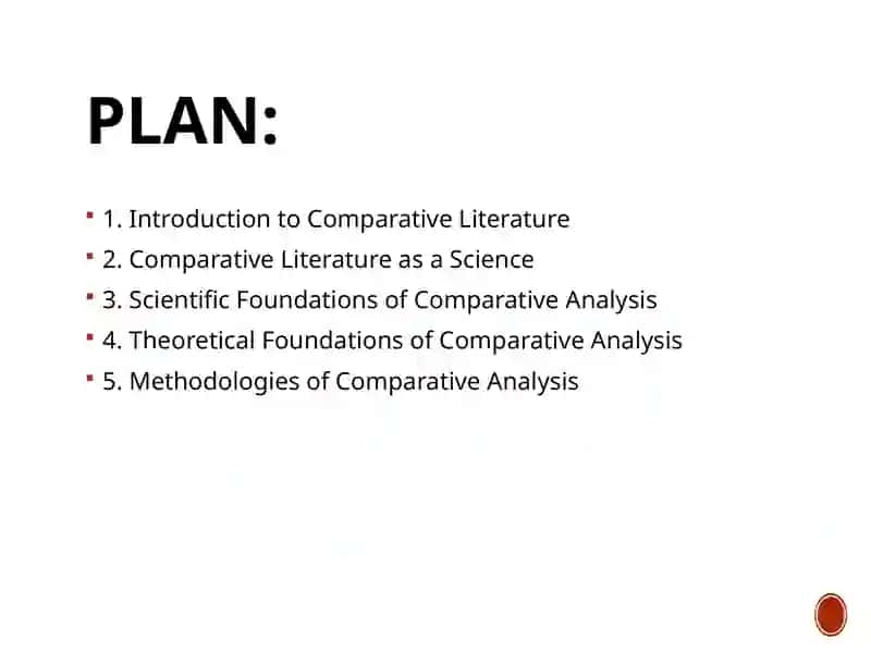 Intraduction. Comparative Literature as a science. Scientific and theoretical foundations of comparative analysis 2