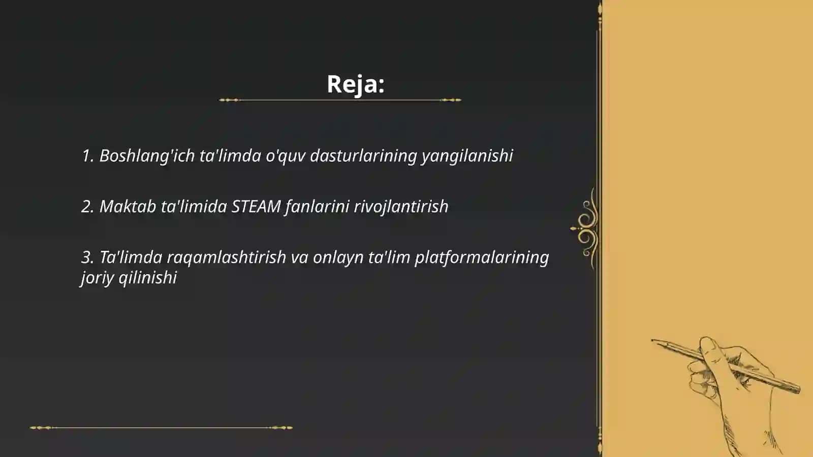 Boshlang'ich ta'limda o'quv dasturlarining yangilanishi 2