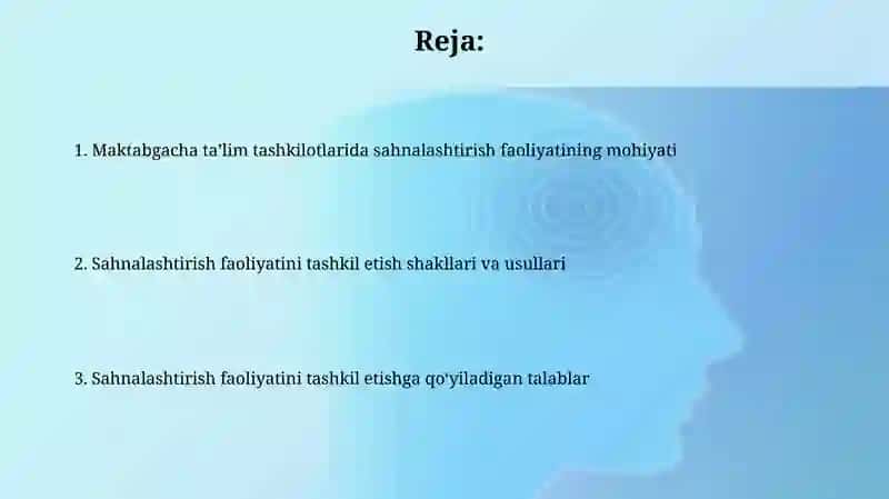 Maktabgacha ta'lim tashkilotida sahnalashtirish faoliyati 2