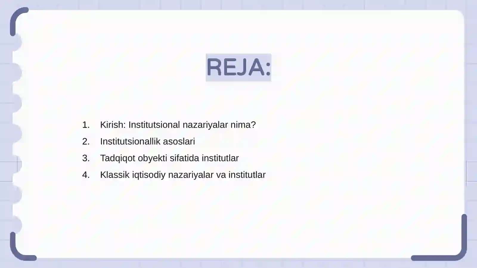 Institutsional nazariyalarning paydo boʻlishi va rivojlanishi tarixi 2