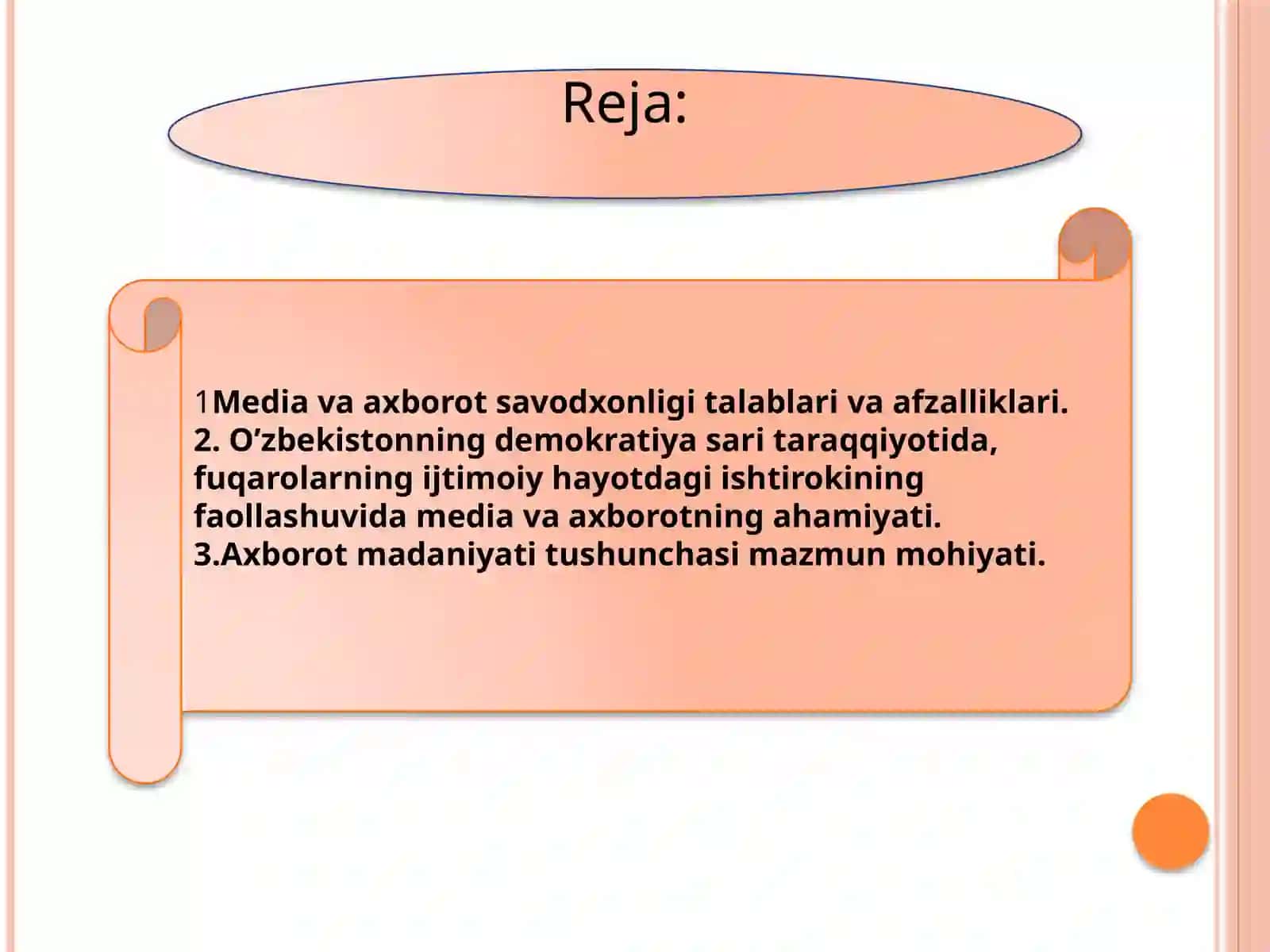 Media va axborot savodxonligi va uning jamiyatdagi o'rni 2