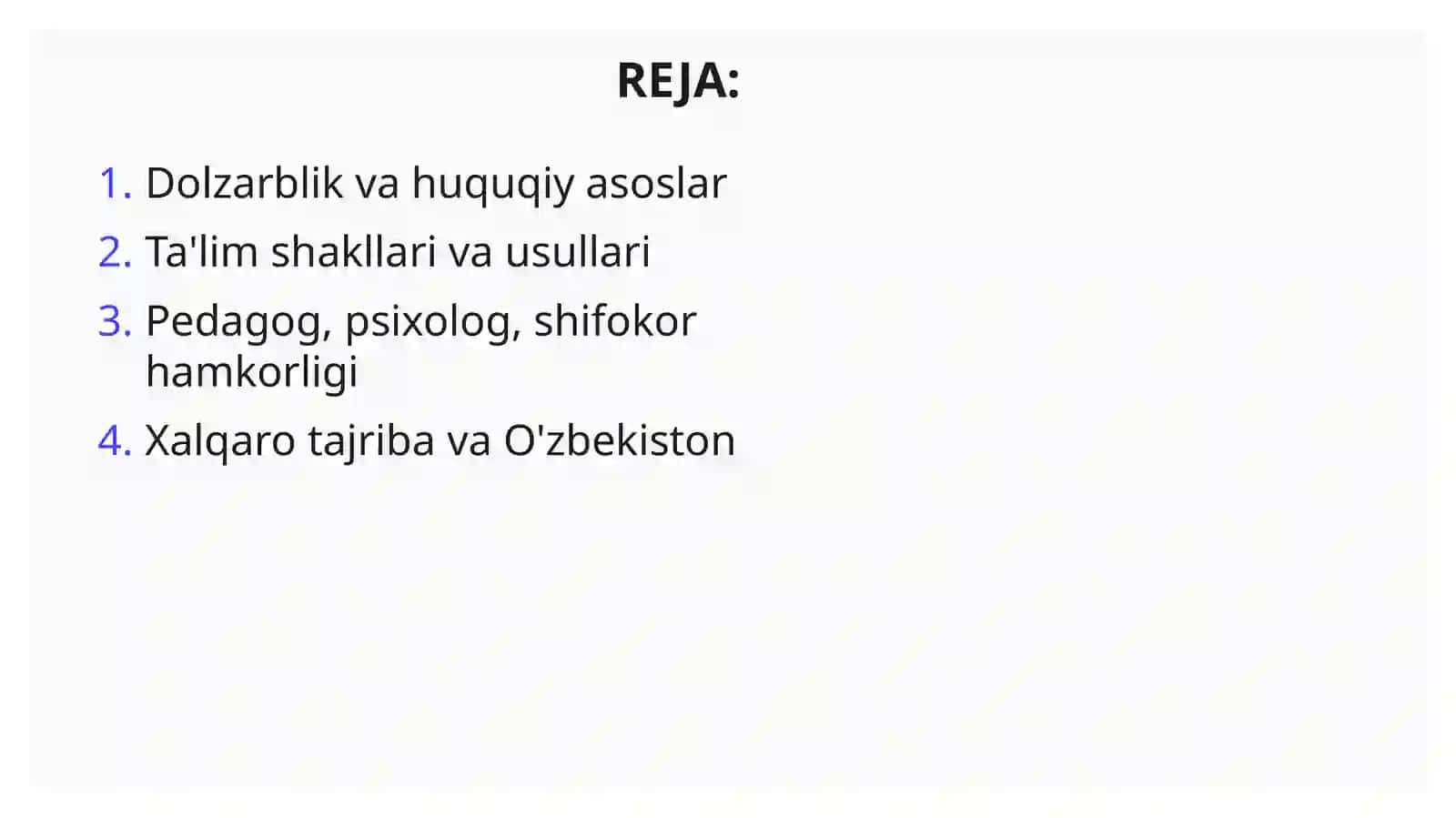 Shifoxonada Davolanayotgan Bolalarni Ta'limni Tashkil Etish 2