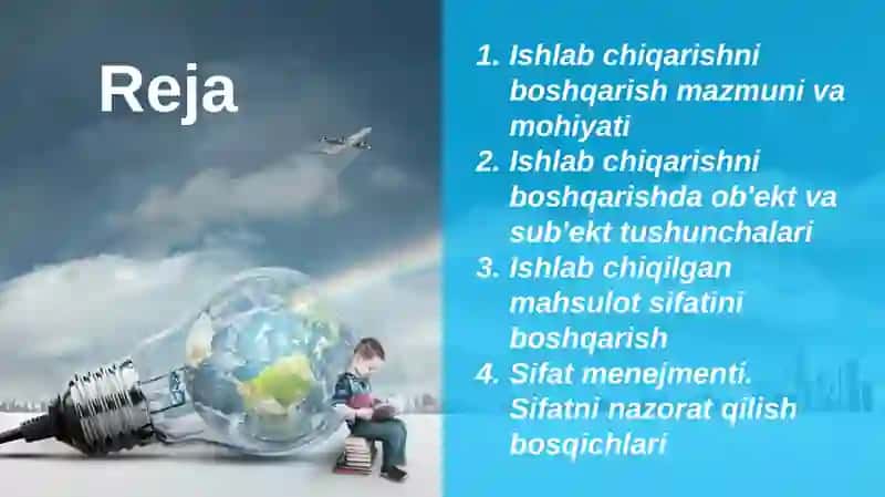 Ishlabchiqarishni boshqarish 2