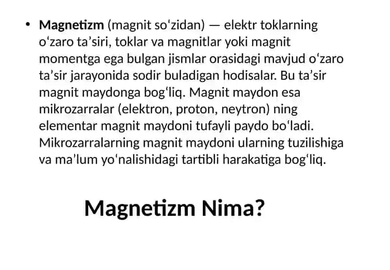 DIA - PARA- VA FERROMAGNETIZM TABIATI 2