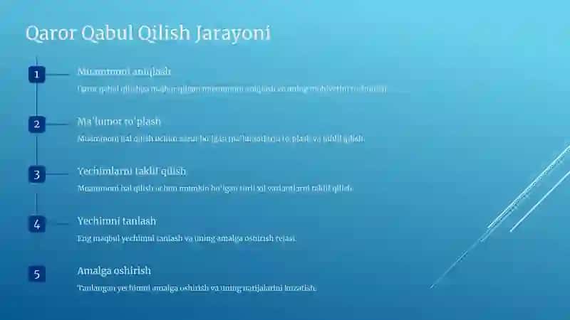 Boshqaruv Qarorlarida Noaniqlik va Tavakkalchilik 2