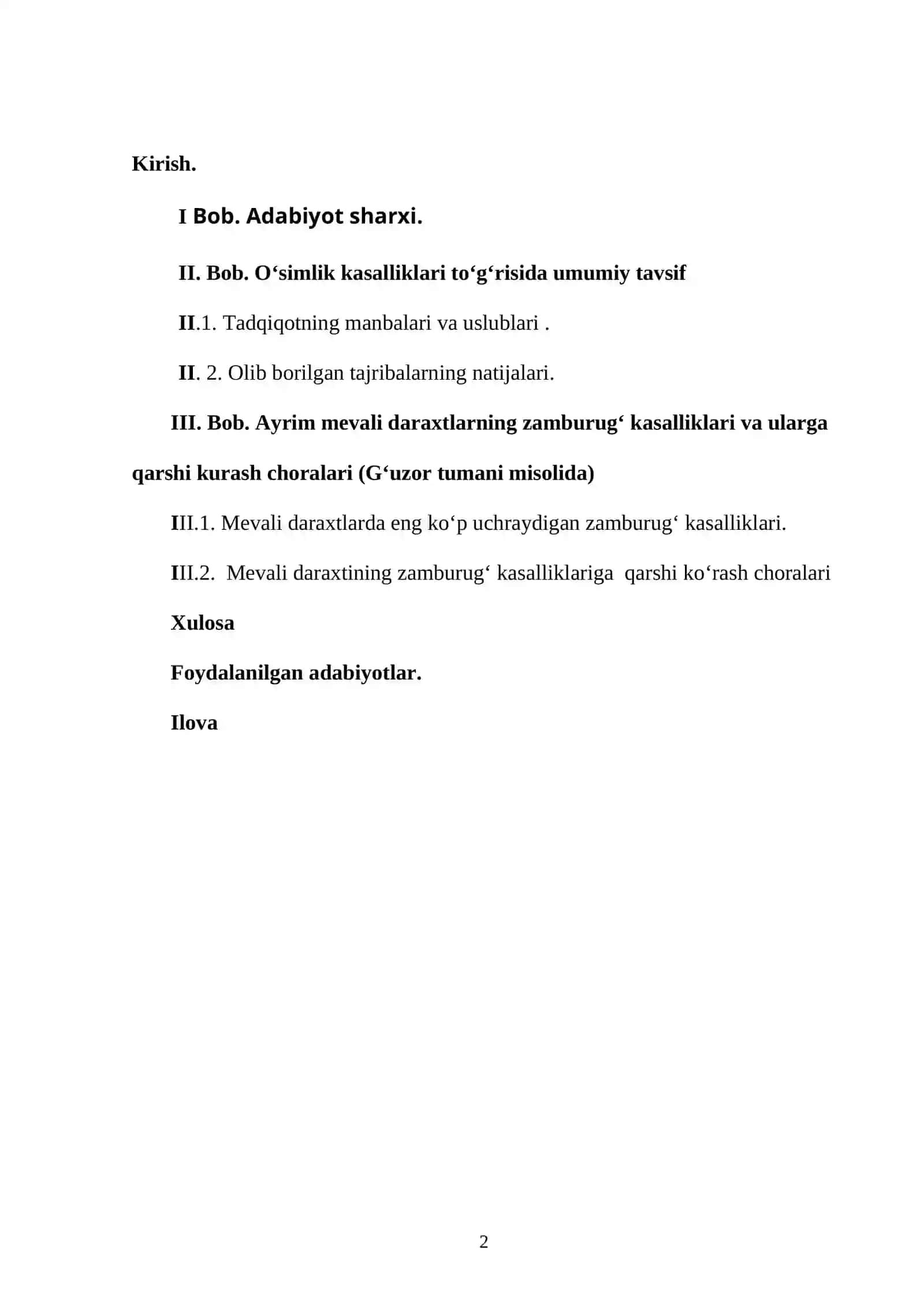 Ayrim mevali daraxtlarning zamburug‘ kasalliklari va ularga qarshi kurash choralari 2