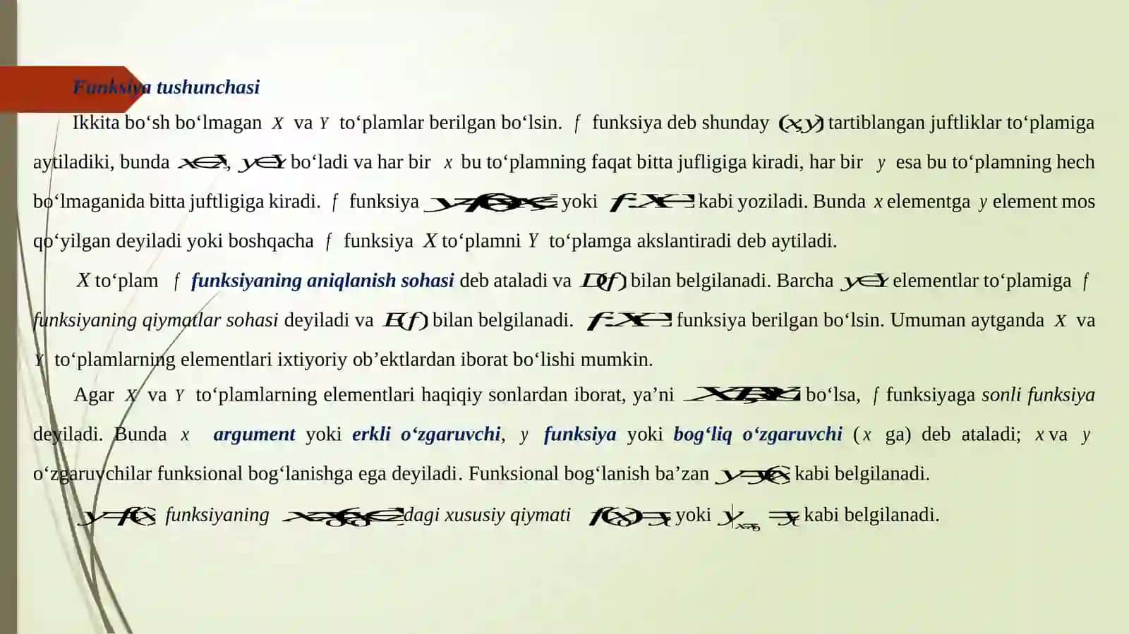 Funksiyalar va limitlar 2