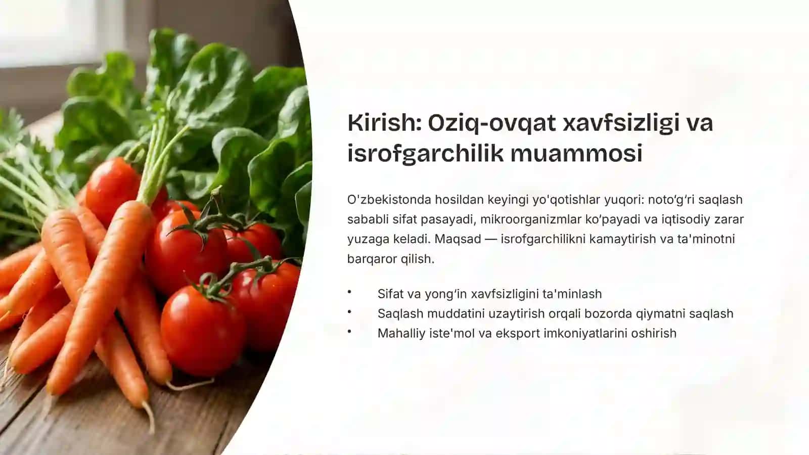 Sabzavot va poliz mahsulotlarini sovutgich omborlarda saqlash: Samaradorlik sirlari 2