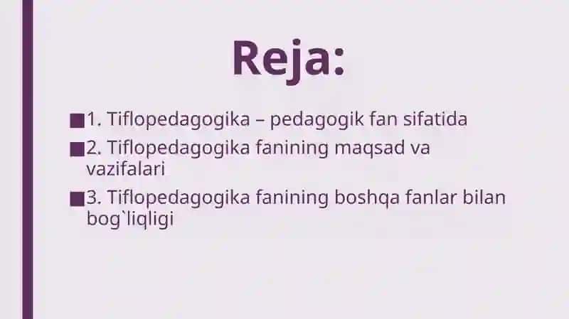 Tiflopedagogikaning maqsad vazifalari, obyekti va predmeti 2