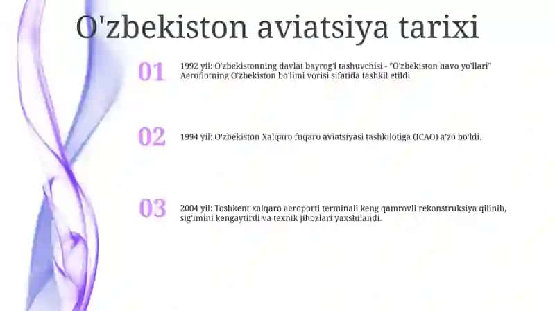 O'zbekistonda Havo Transporti 2