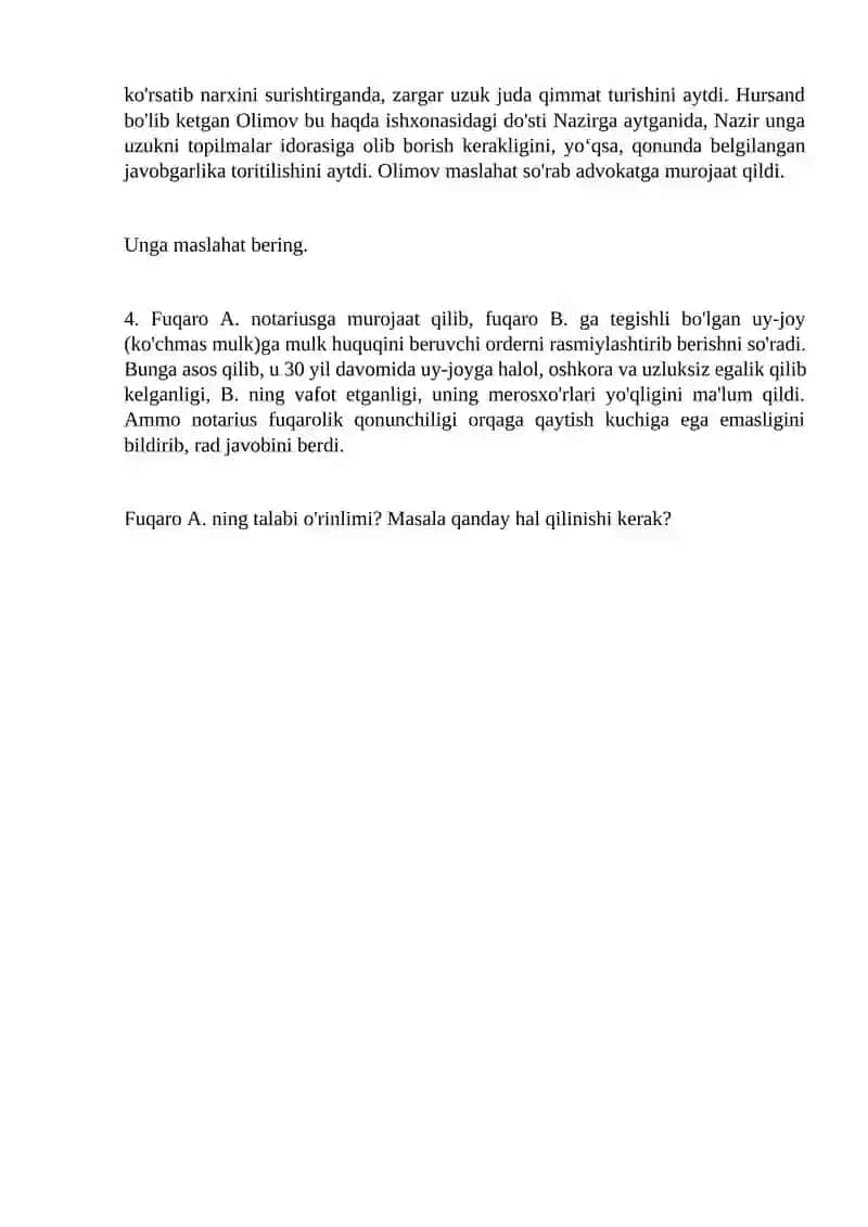 2-mavzu yuzasidan kazuslar 2