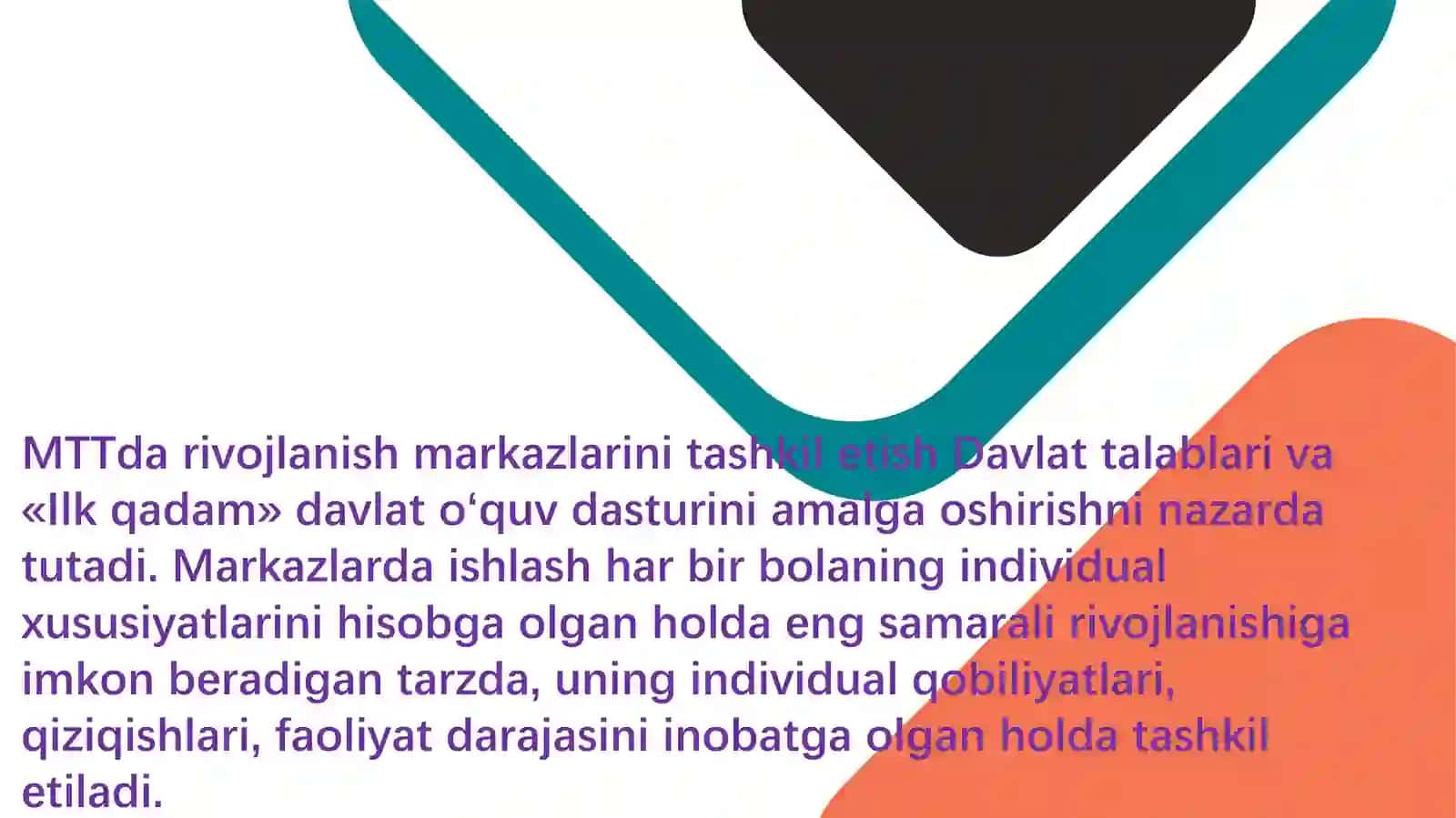 RIVOJLANTIRUVCHI MARKAZLARIDA TAʼLIMIY FAOLIYAT 2