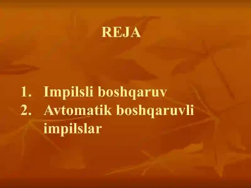 Tranzistorarni boshqarish impulslari 2