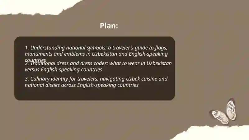 Understanding national symbols: a traveler's guide to flags, monuments and emblems in Uzbekistan and English-speaking countries 2