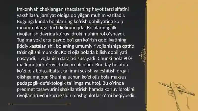 Predmet tasavvurini shakllantirish 2