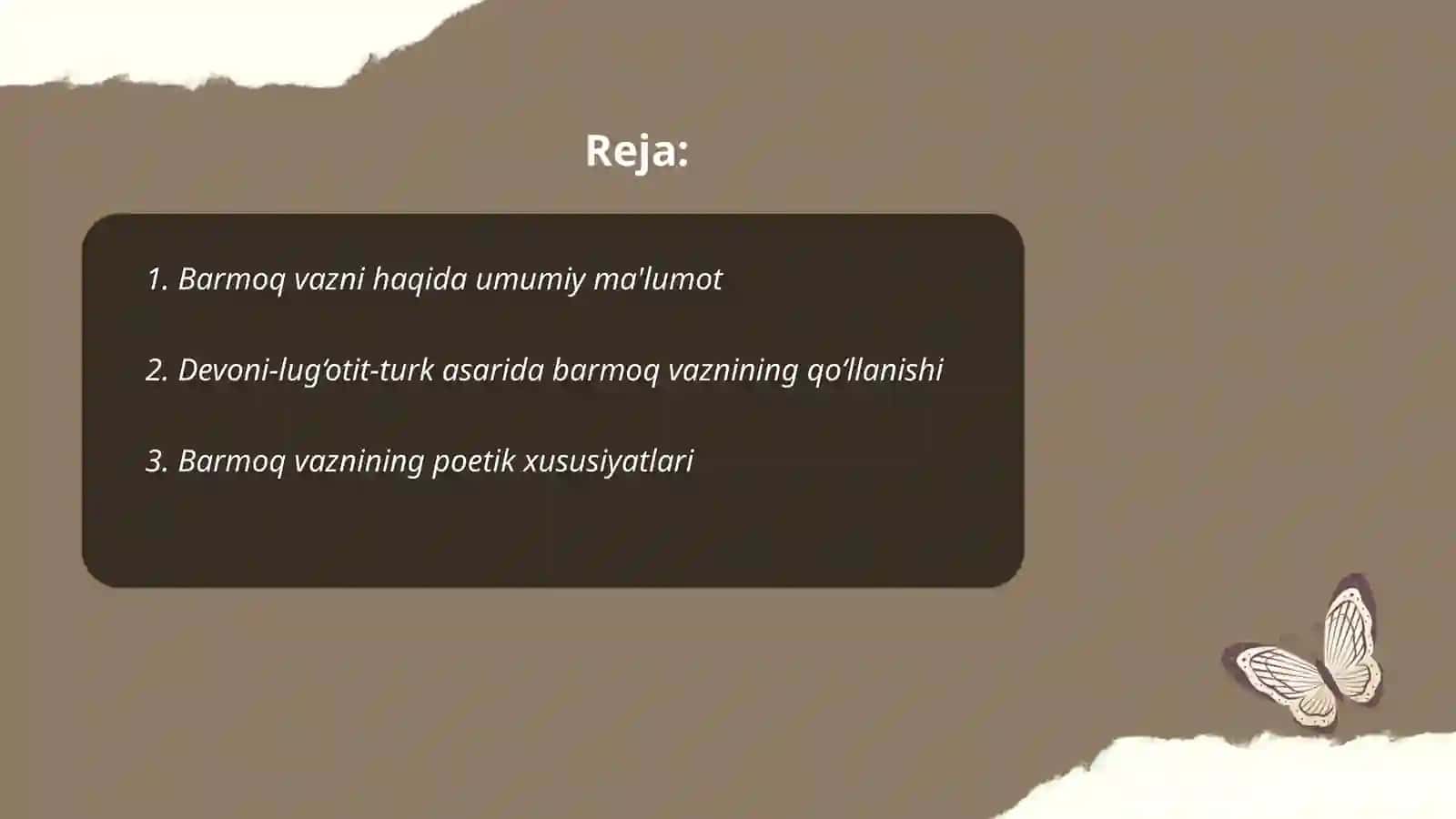 Barmoq vazni xususida. “Devoni-lug‘otit-turk” asaridagi to‘rtliklar sharhi 2