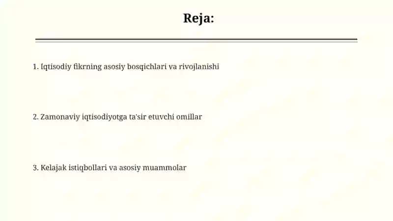 Hozirgi zamon iqtisodiy qarashlari evolutsiyasi 2