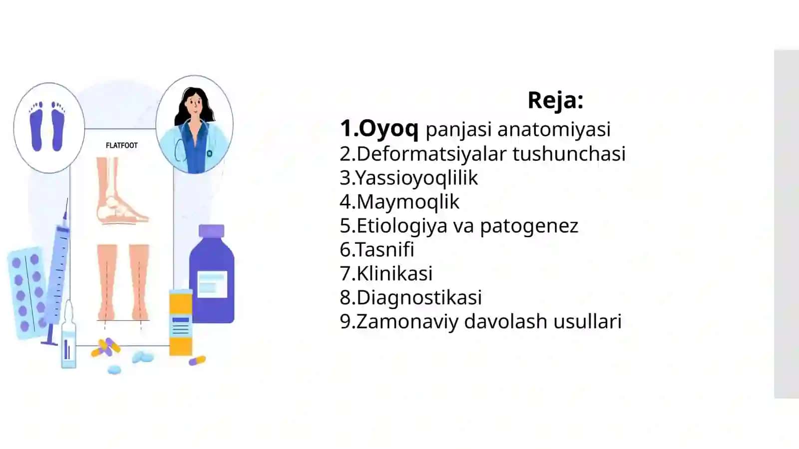 oyoq panjasi deformatsiyalari . maymoqlik va yassioyoqlik 2