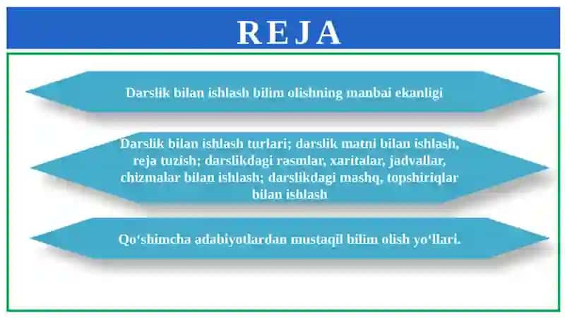 Geografiya ta’limida darslik va qo’shimcha adabiyotlar bilan ishlash 2