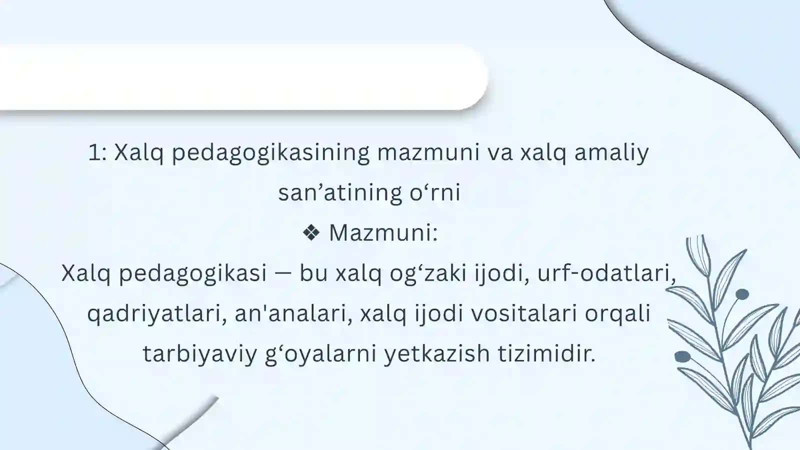 Xaql pedagogikasida xalq amaliy san'ati va hunarmandchiligi 2