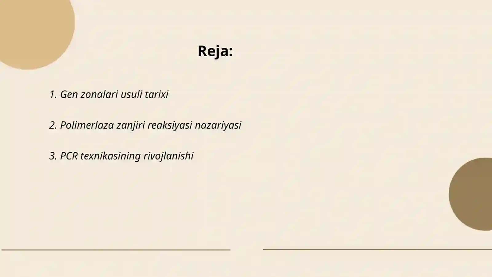 Gen zonalari usuli polimerlaza zanjiri reaksiyasi 2