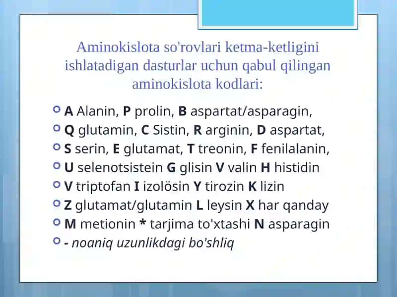 genomlarda oqsil strukturalarini modellashtirish 2