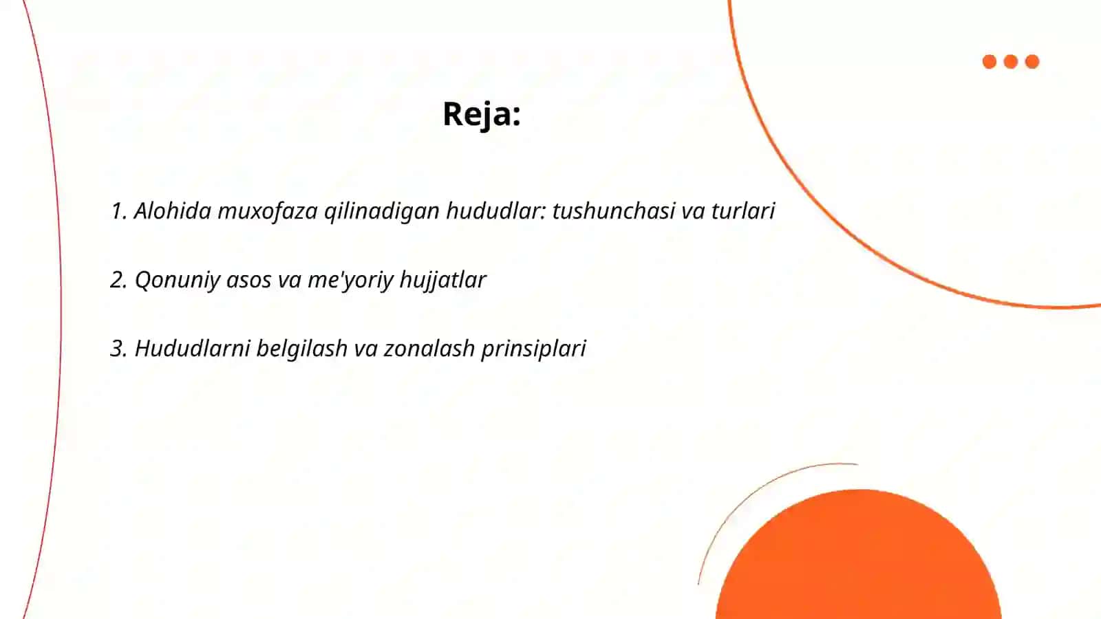 Alohida muxofaza qilinadigan hududlar 2