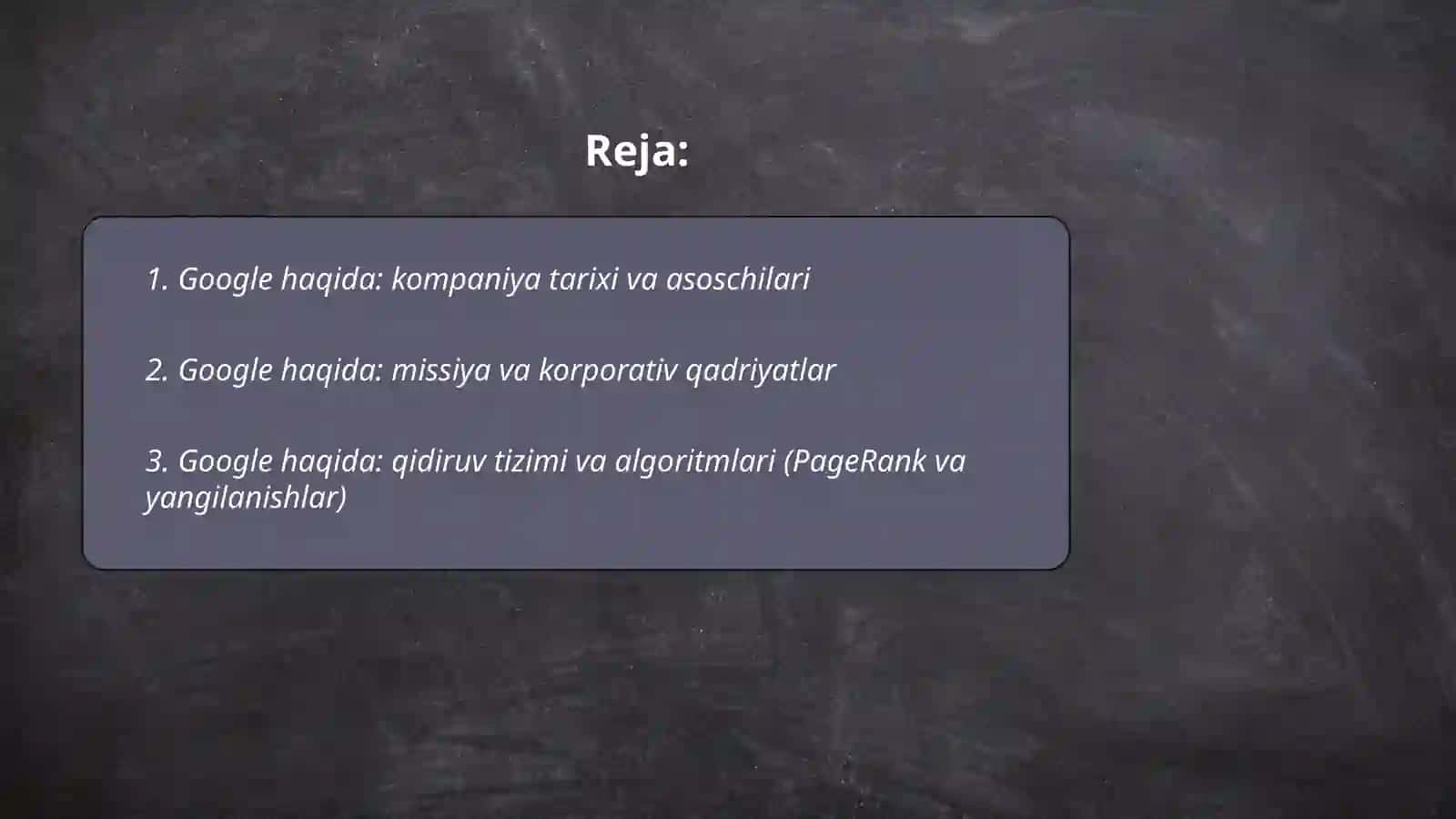 Google haqida: kompaniya tarixi va asoschilari 2