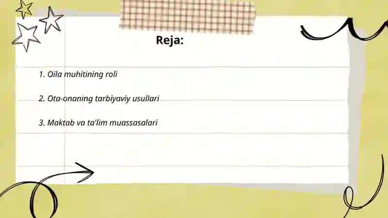 Tarbiyaga ta'sir etuvchi omillar 2