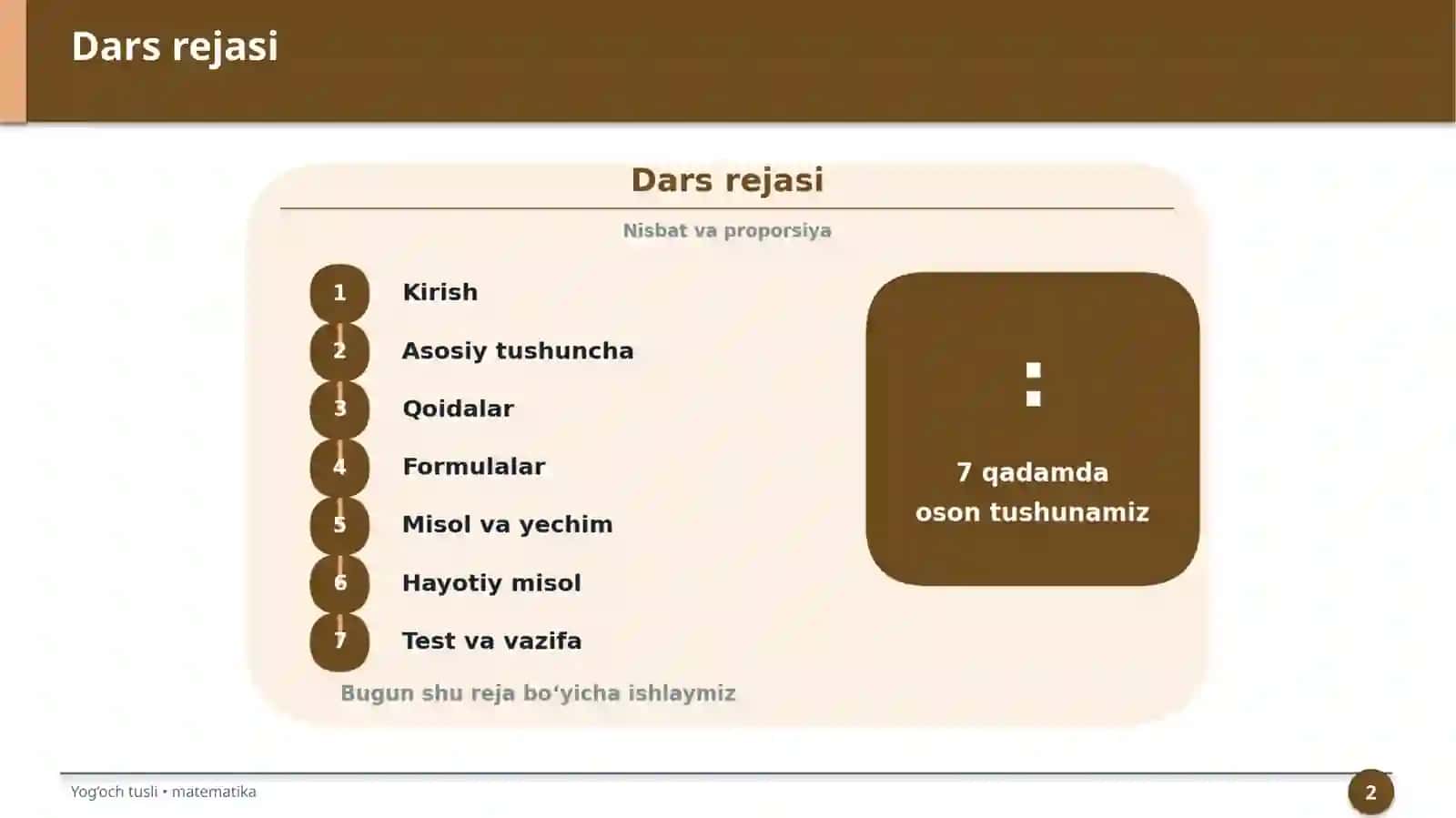 Nisbat va proporsiya 2
