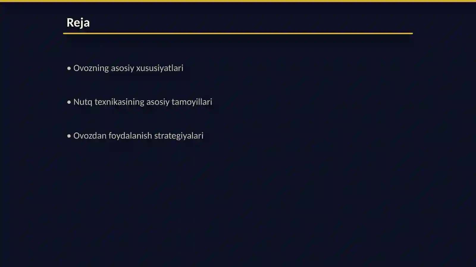 Ovozdan foydalanish va nutq texnikasi 2