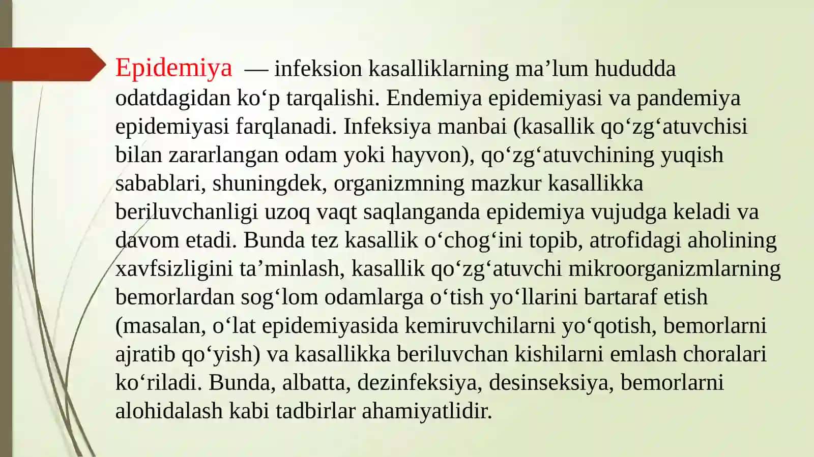 O’RTA ASRLARDAGI EPIDEMIYALAR VA ULARGA QARSHI KURASHISH 2