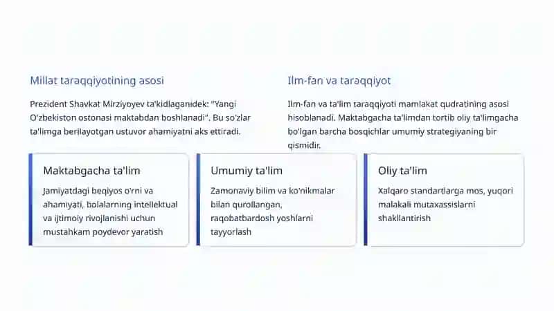 Yangi O'zbekistonning poydevori 2