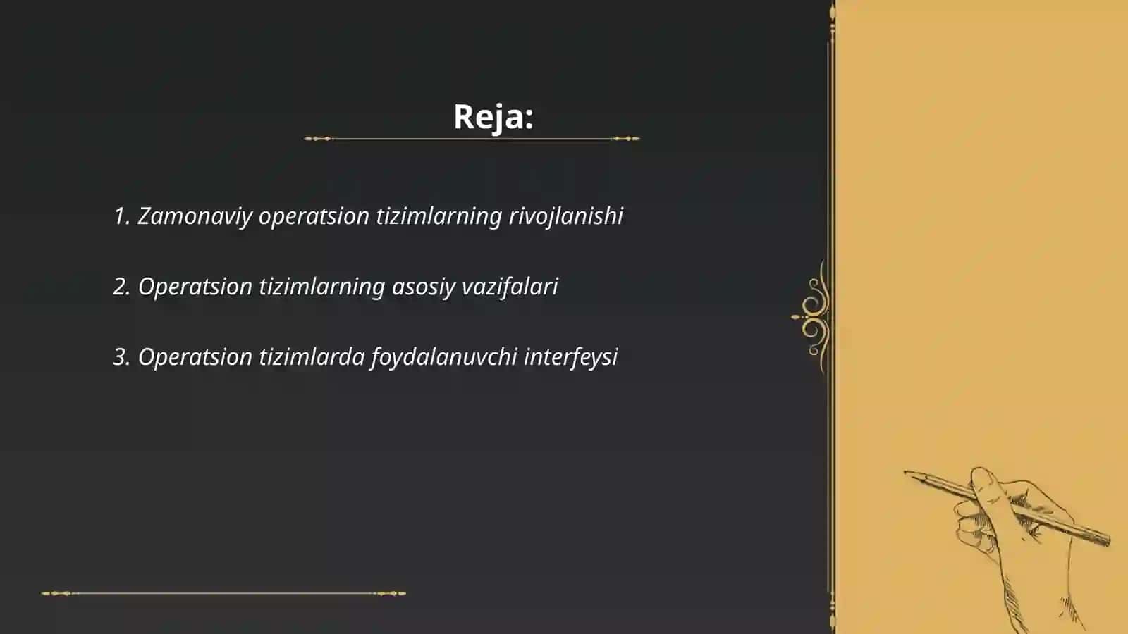 Zamonaviy operatsion tizimlar va ularning vazifalari 2