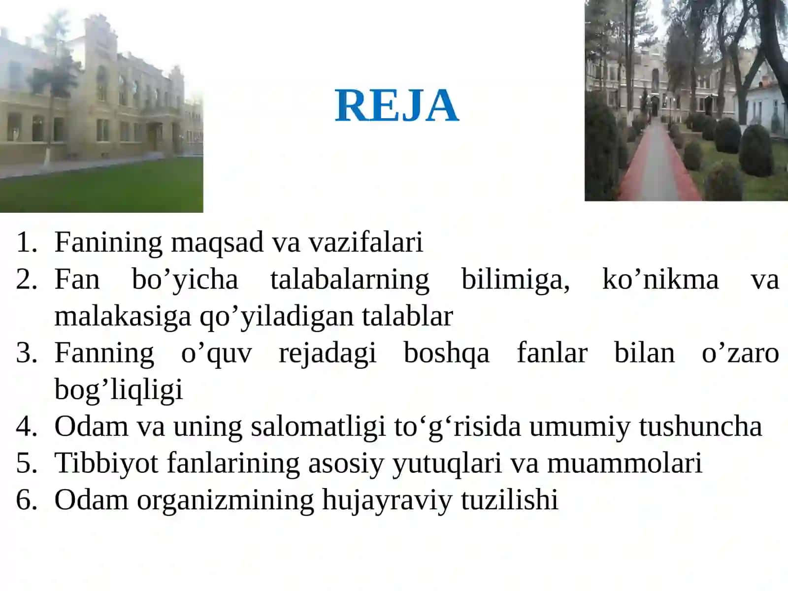Odam anatomiyasi va fiziologiyasi ta'limi 2