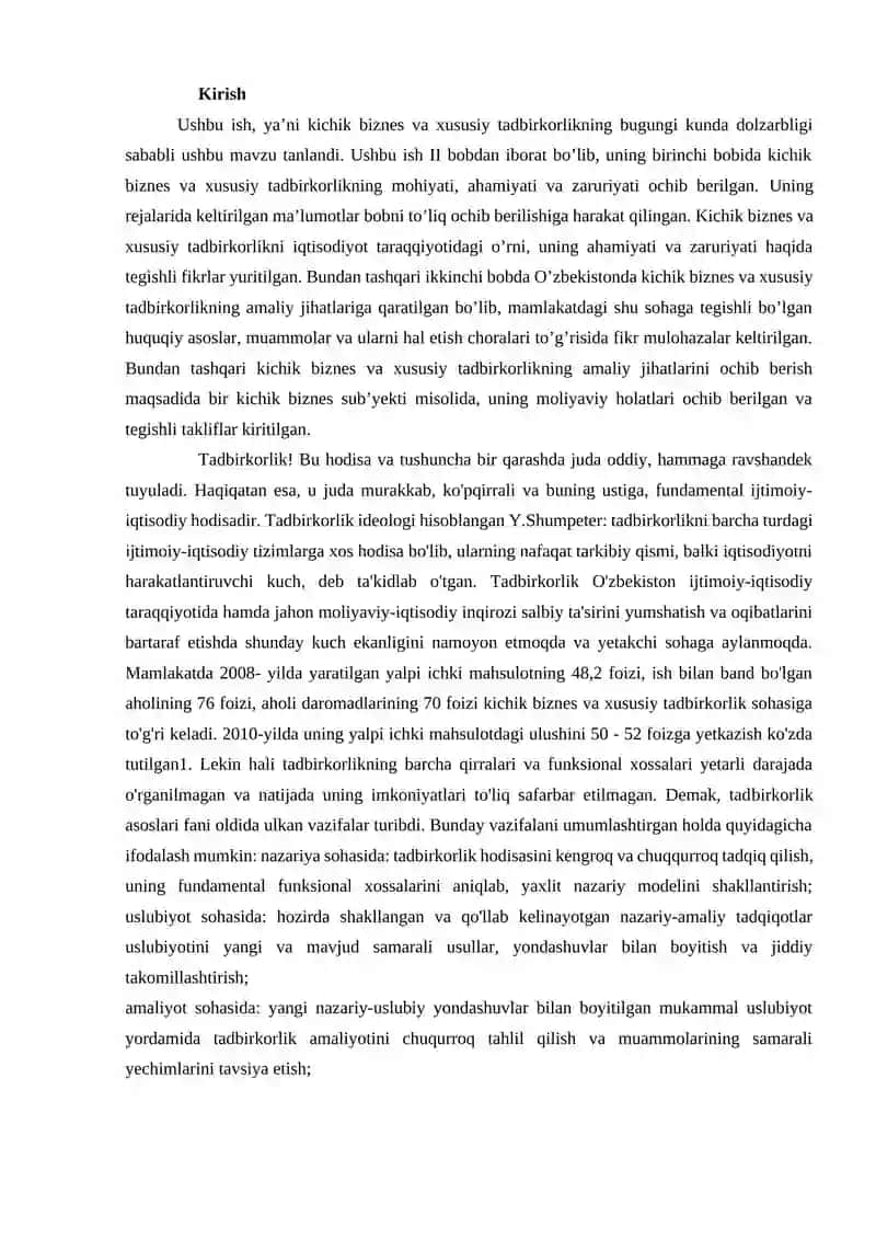 Biznes va tadbirkorlik tushunchasi 2