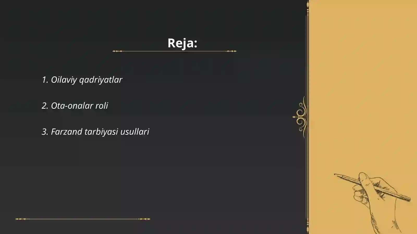 Oilaviy qadriyatlar 2