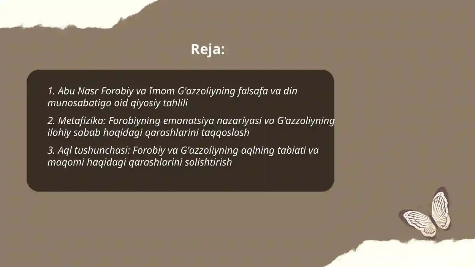 Abu Nasr Forobiy va G'azzoliyning falsafa ilmiga oid qarashlarini qiyosiy tahlil etish 2