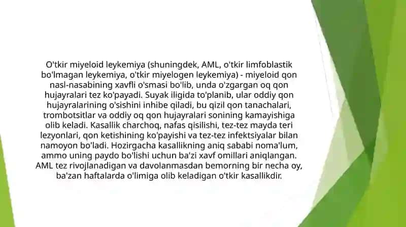 O’tkir mieloblast leykoz 2