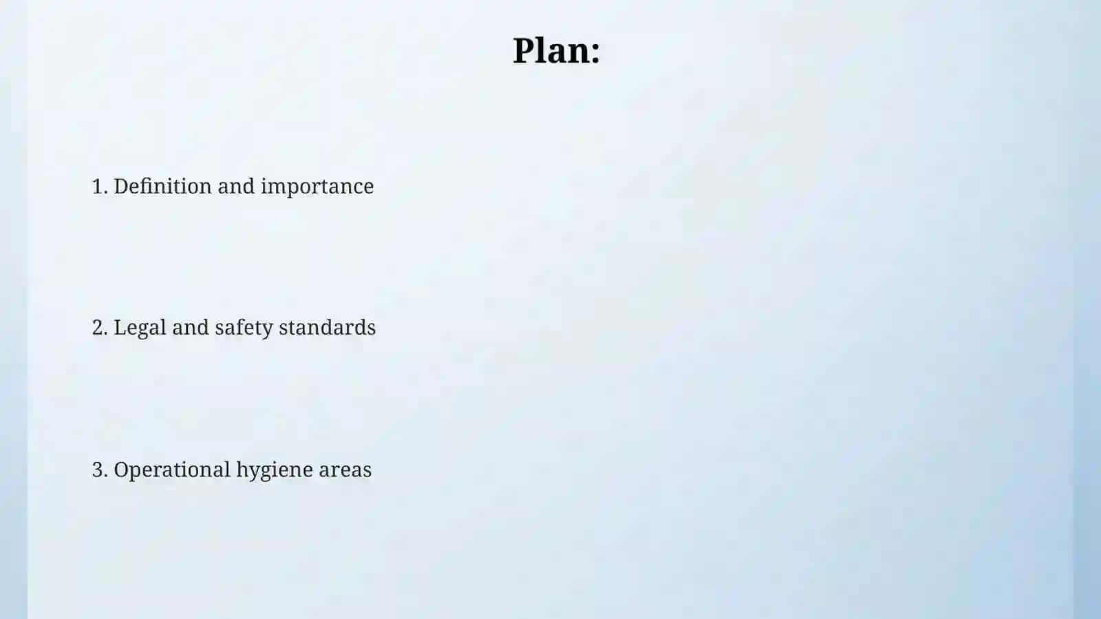 Sanitary and hygienic requriments in the hotel industry 2