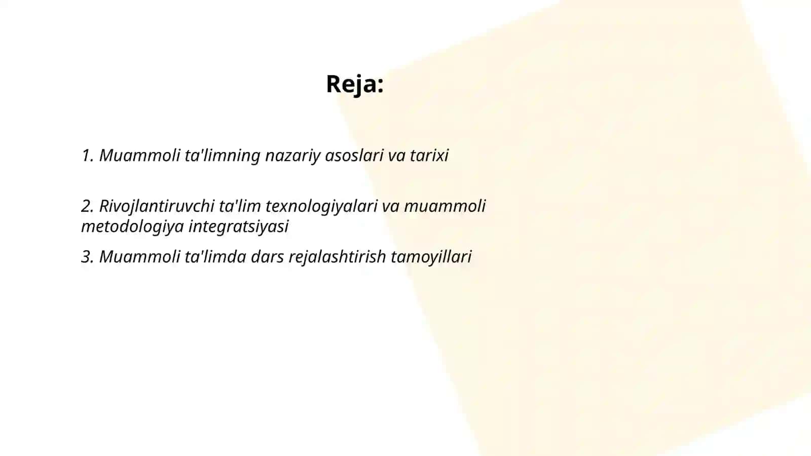 Muammoli ta'lim rivojlantiruvchi talim tehnologiyalari 2