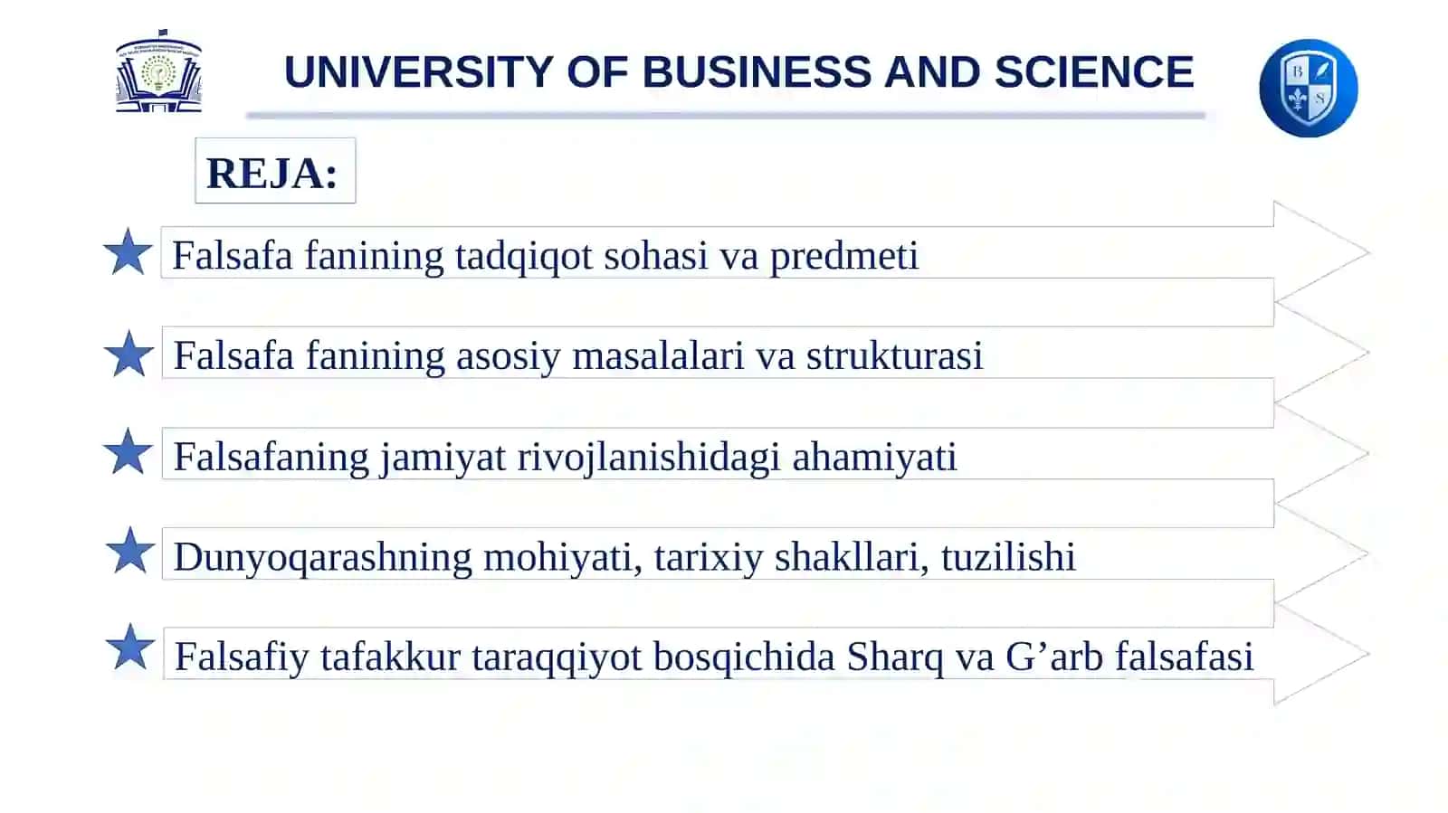 Falsafa fanining tadqiqot sohasi va predmeti 2