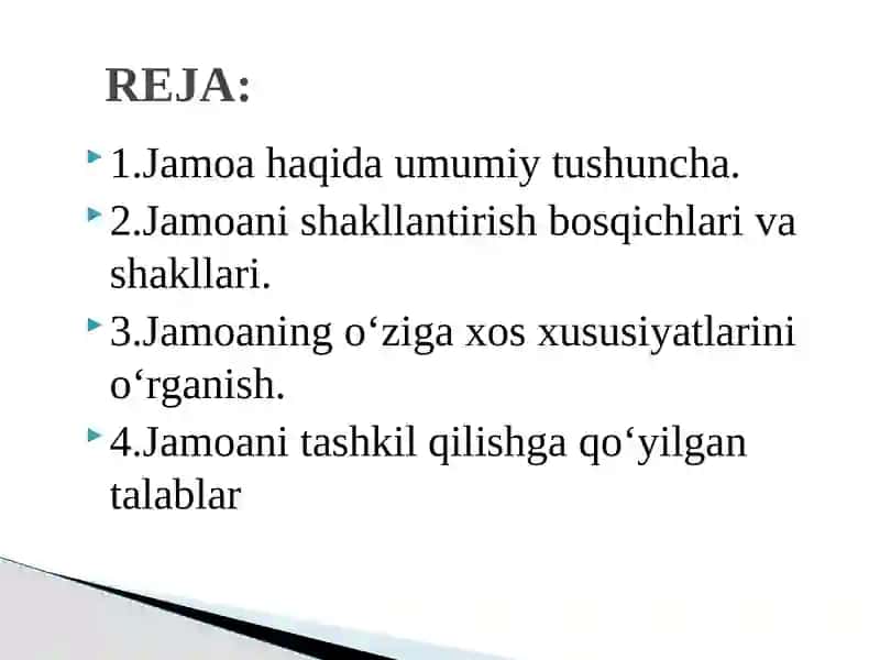 O’quvchilar jamoasini tashkil etish va tarbiyalash ishini rejalashtirish 2