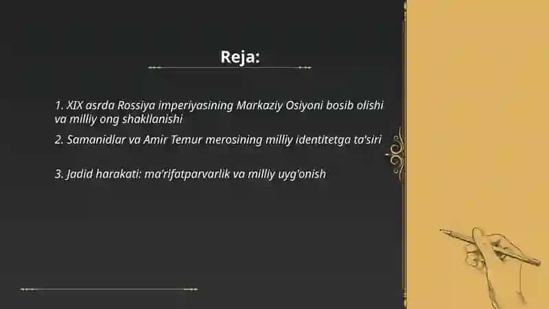 O'zbekistonda mustaqillik g'oyalarining tarixiy asoslari 2